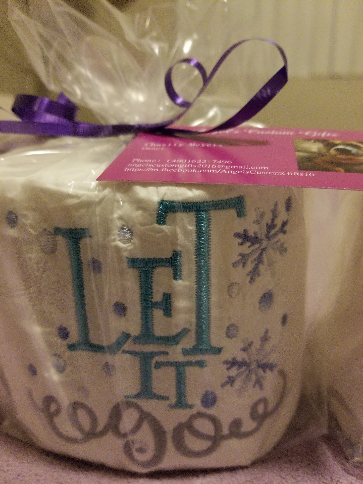 Embroidered Christmas Holiday Toilet Paper