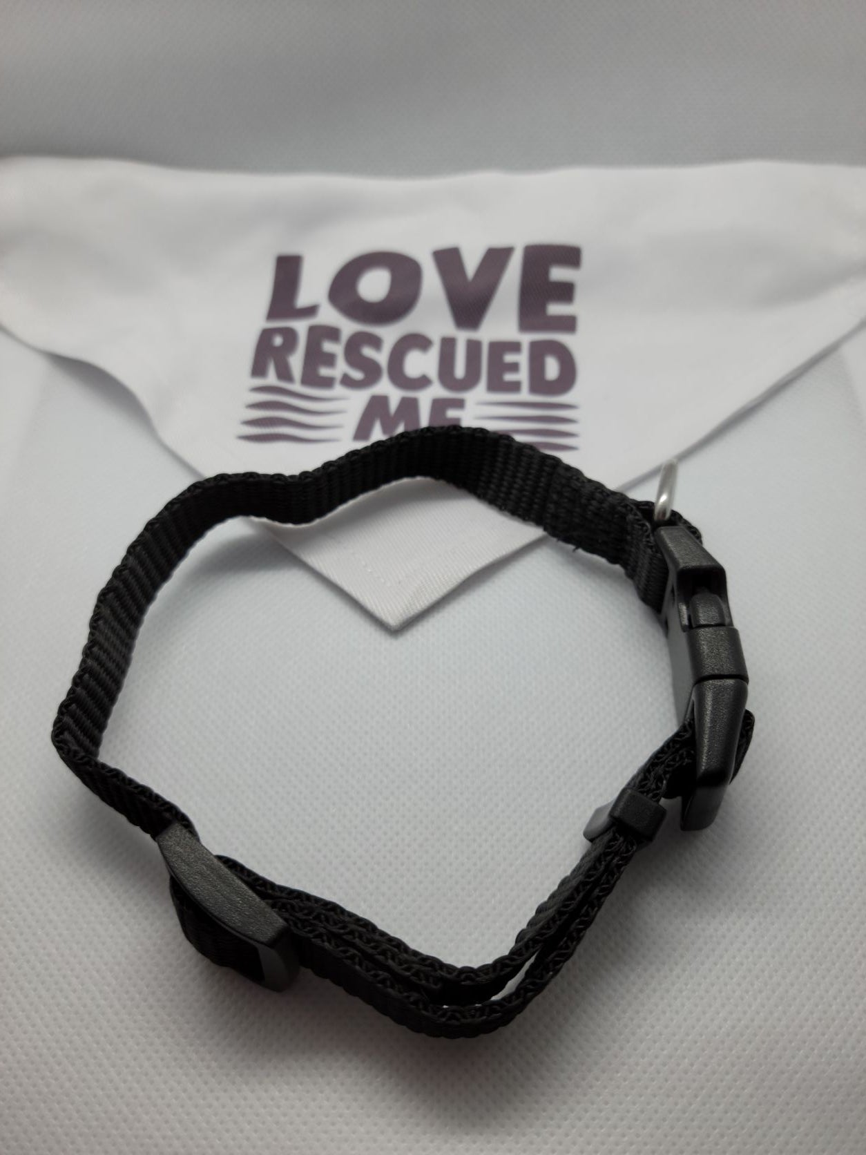 Love Rescued Me Dog Bandana