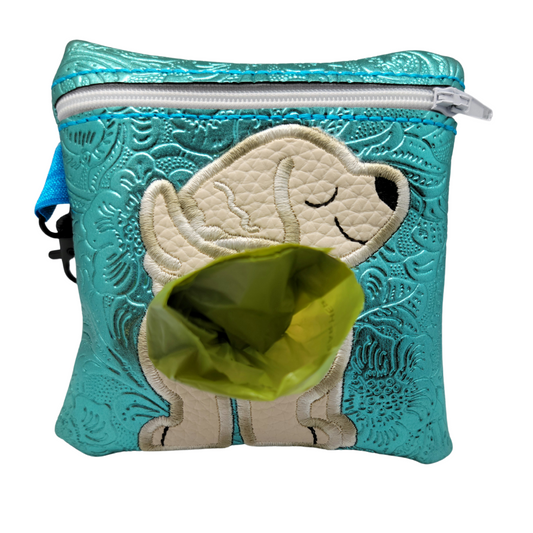 Golden Retriever Dog Waste Bag with Clip