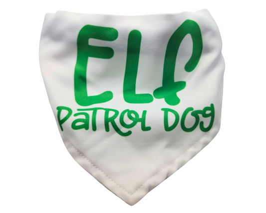 Elf Patrol Dog Bandana/Collar