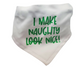 Make Naughty Look Nice Dog Bandana/Collar