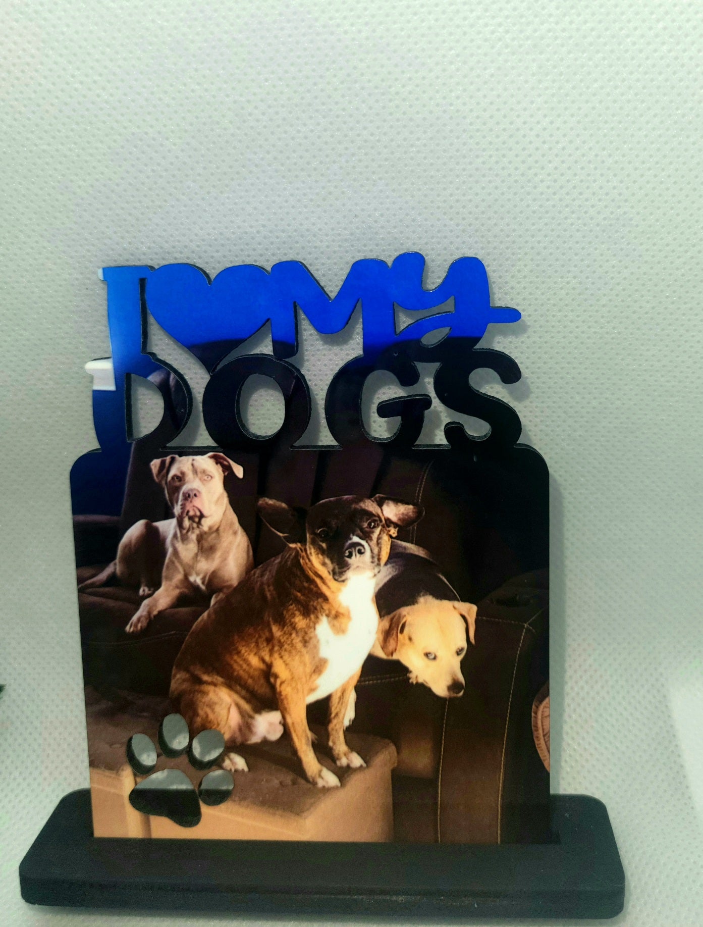 I Love My Dogs Custom Photo Frame