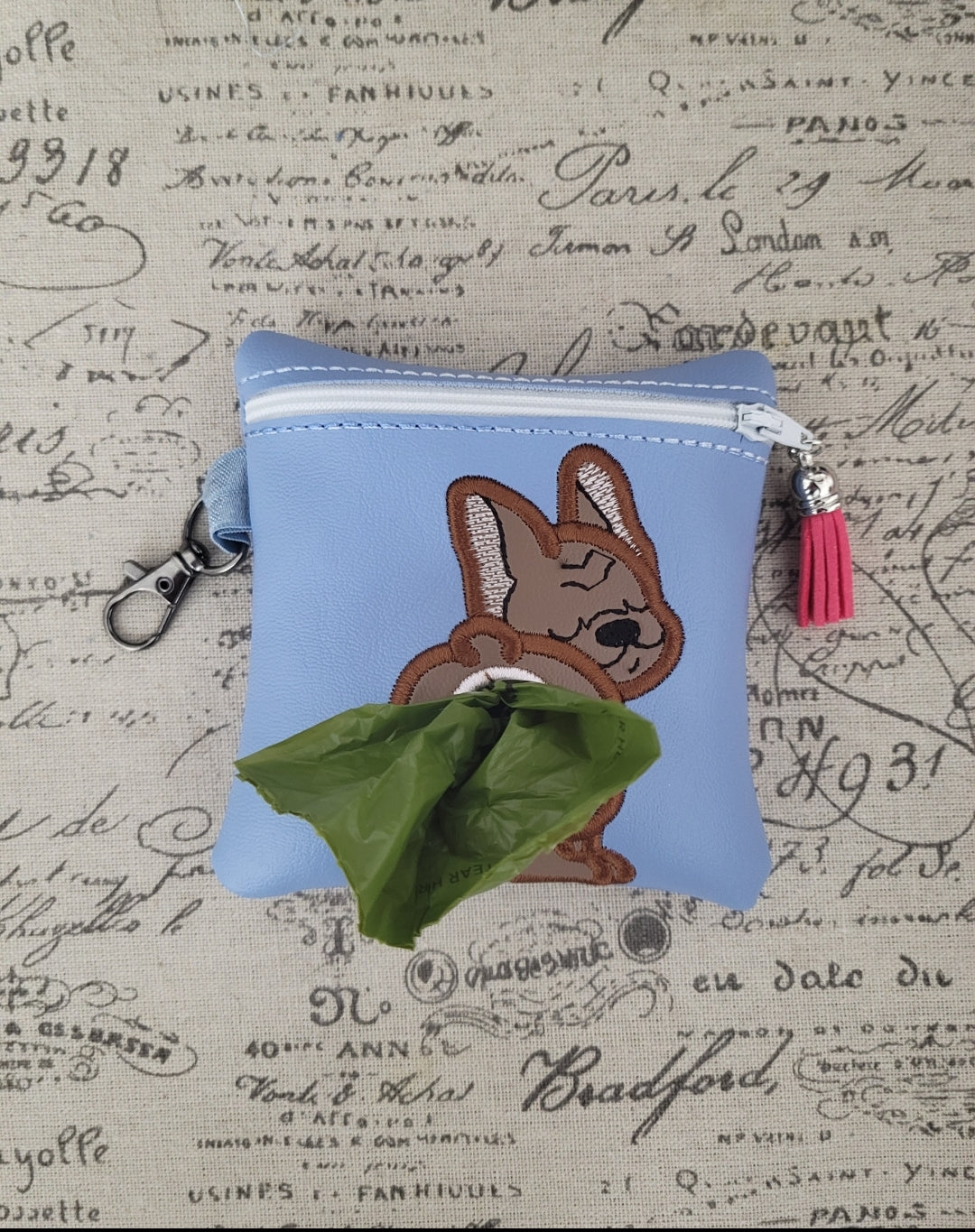 French Bulldog Waste Bag with Clip